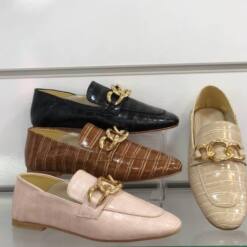 showlife merveilleuses femmes noires chaussures de haute qualité slip ons 21