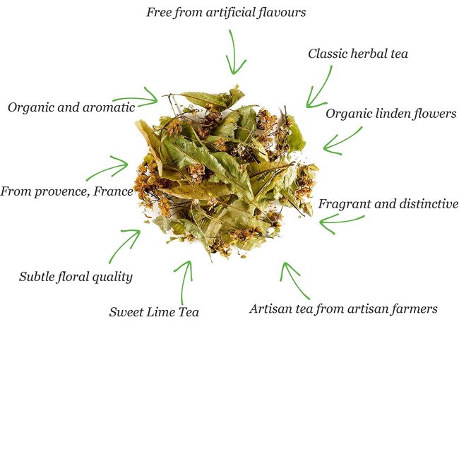 Té de tilo a base de hierbas nutritivo natural seco paquetes de 50g