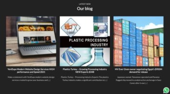 services de conception de sites Web modernes yeniexpo haute performance et vitesse 2022
