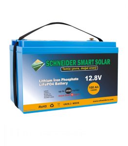schneider smart solar system 12.8 volt 100 amper lithium lifepo4 battery