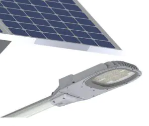 Clean Natural Energy Solar Powered Street Light 40W 60W 80W 100W 130 Lumens Per Watt