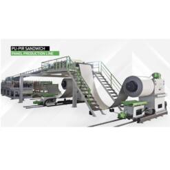 polyurethane sandwich panel pu-pir production line turkish made 18-24-30 m