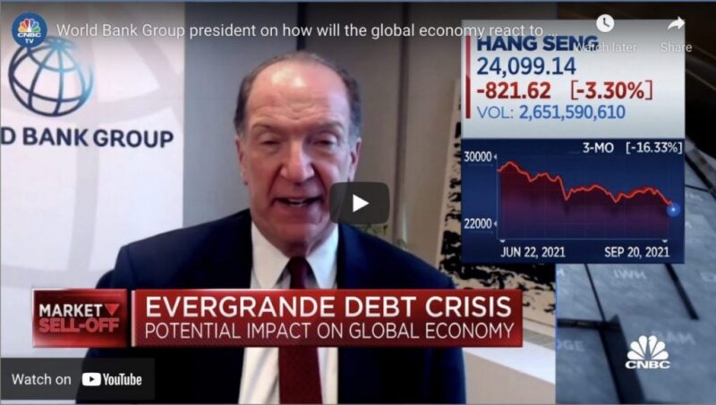 world bank group president on how will the global economy react to evergrande's default?