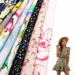 Custom Printed Chiffon Fabric High Quality Floral 100% Polyester 10 From Turkey custom printed chiffon fabric high quality floral 100% polyester