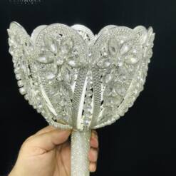 Victoria Bridal Bouquet Holder Cubic Zirconia - Zh14 4 From Turkey adela luxurious cubic zirconia bridal bouquet holder - zh01