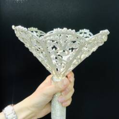 Anastasia Glorious Bridal Bouquet Holder Cubic Zirconia - Zh03 2 From Turkey adela luxurious cubic zirconia bridal bouquet holder - zh01