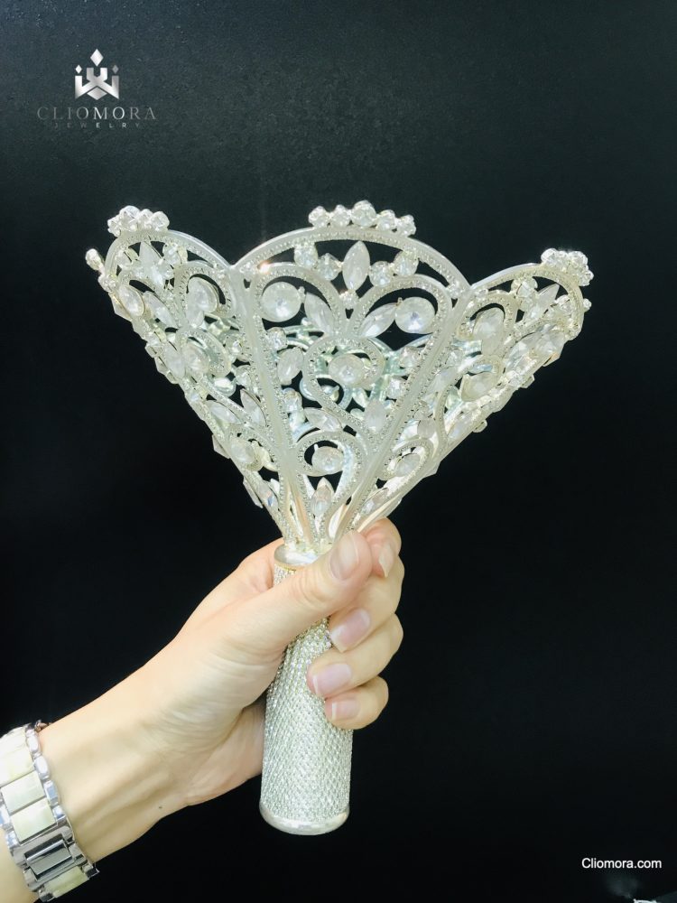 Anastasia Glorious Bridal Bouquet Holder Cubic Zirconia - ZH03