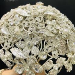 Adela Luxurious Cubic Zirconia Bridal Bouquet Holder - Zh01 4 From Turkey adela luxurious cubic zirconia bridal bouquet holder - zh01