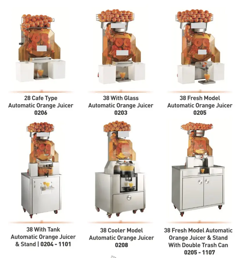 Orange juicer machines up to 28 or