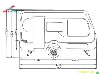 2022 trailer caravan camper ns 4090 smartline new