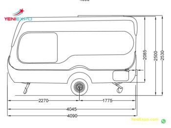 2022 trailer caravan camper ns 4090 smartline new
