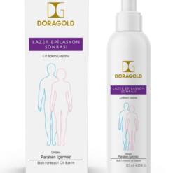 Lozione post epilazione doragold, idratante per la pelle dopo la ceretta, non unge, crema per tutti i tipi di pelle, 125 ml