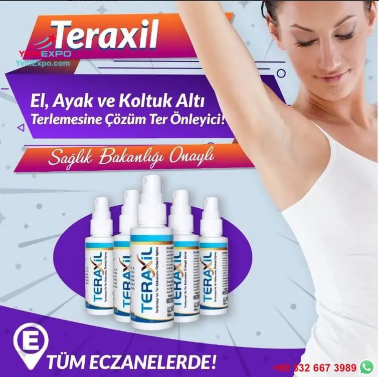 teraxil deodorant antiperspirant spray 50 ml strong performance