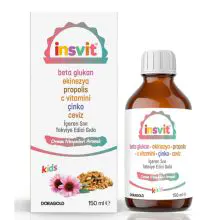 insvit antioxidant & immune support supplement beta glucan propolis walnut vitamin c syrup 150 ml