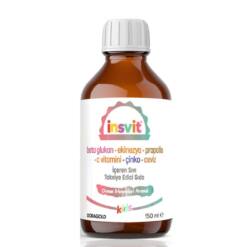 insvit antioxidant & immune support supplement beta glucan propolis walnut vitamin c syrup 150 ml
