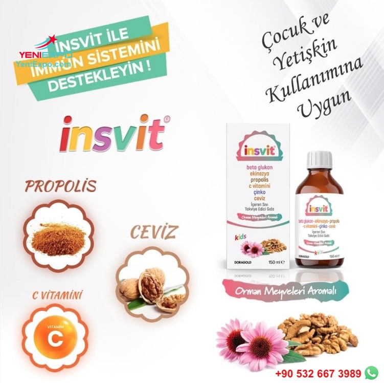 insvit Beta Glucan Propolis Walnut Vitamin C Syrup 7