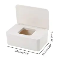 Wet Wipes Dispenser Holder Tissue Storage Box Case with Lid 2