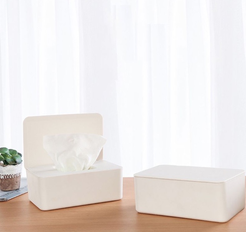 Wet Wipes Dispenser Holder Tissue Storage Box Case with Lid 3