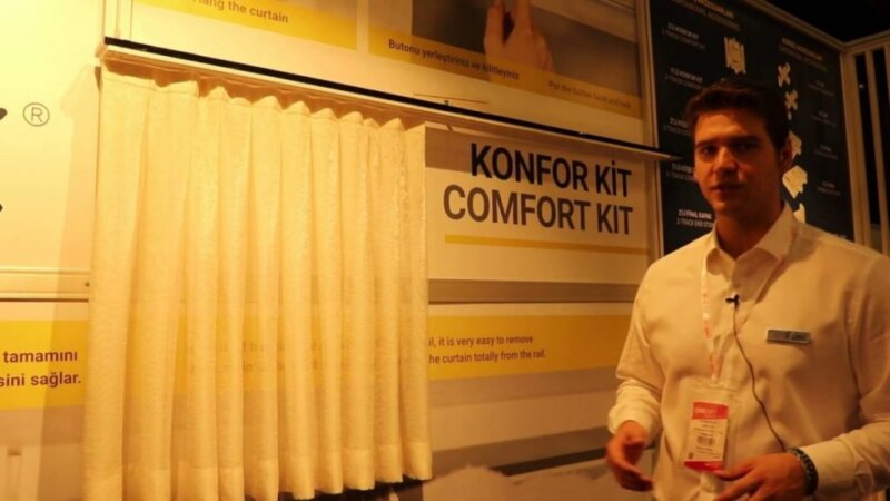 slimflex comfort kit curtain rail system.  made in turkey for export - yeniexpo hometex