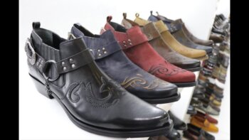 Ouais bébé ! Bottes western Etor à chevilles hautes, chaussures homme en cuir, exportation Turquie - yeniexpo aymod