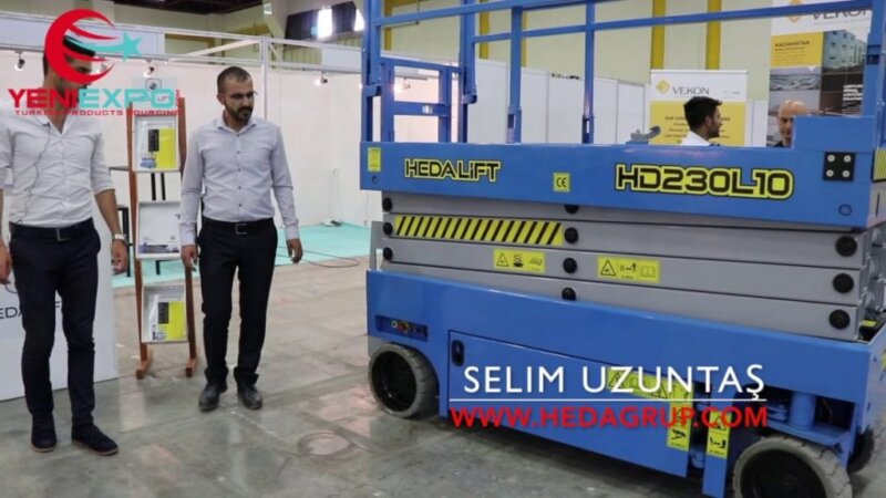 Yeniexpo stellt elektrische Scherenhebebühnen der Heda Grup (türkischer Exporteur und Hersteller) vor
