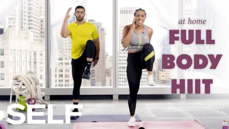 30-minütiges HIIT-Cardio-Workout mit Aufwärmen – keine Geräte zu Hause | selbst