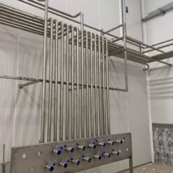 stainless steel piping pipes for fruit juice, dairy, yogurt factory
