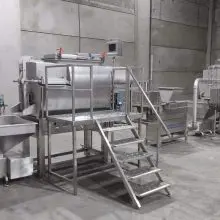 Mozzarella Cheese Cooking Machine Production Line 600 kg
