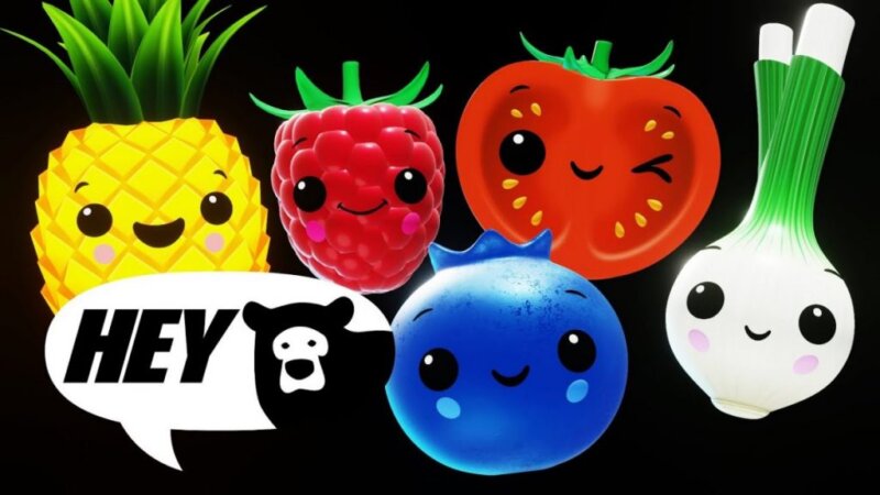 Hey Bear Sensory – Obstsalat-Tanzparty – Zählen von 1 bis 10 – lustige Animation mit Musik
