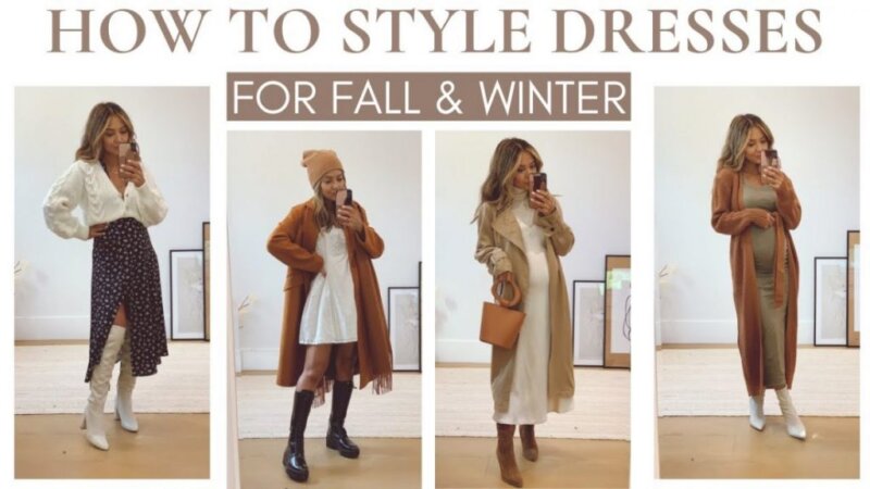 how to style dresses for fall and winter