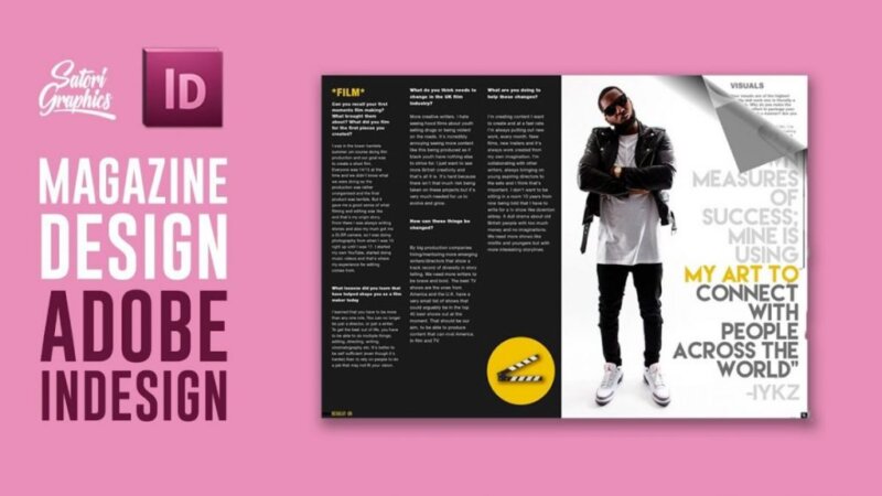 magazine layout in adobe indesign tutorial - photoshop & indesign - adobe indesign tutorial