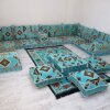 Traditionelle türkisch-arabische Bodensitzmöbel-Sets (7-teilig+) – Großhandel, 1 x 40-Fuß-Container, aus der Türkei Traditionelle nahöstliche orientalische arabische Bodenbestuhlung 7-teilige Sets