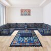Venta al por mayor de asientos de suelo estilo suroeste, 7 piezas o más, 1 contenedor de 40 pies, 5 unidades, procedentes de Turquía. Asientos de suelo árabe oriental tradicional de Oriente Medio 7 piezas + juegos