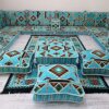 Venta al por mayor de asientos de suelo estilo suroeste, 7 piezas o más, 1 contenedor de 40 pies, 8 unidades, procedentes de Turquía. Asientos de suelo árabe oriental tradicional de Oriente Medio 7 piezas + juegos