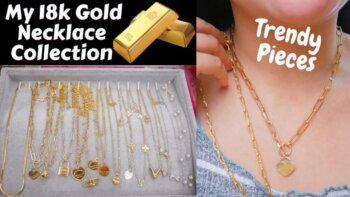 my necklace collection (gold jewelry collection part 2)
