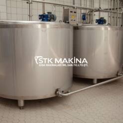 milk cooking vat 250 to 3000 lt