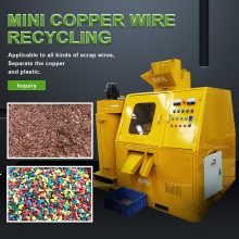 produzione di macchine per il riciclaggio di filo di rame mini granulatore