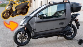 making of futuristic motorcycle - i modified scooter to  the two-wheeled vehicle