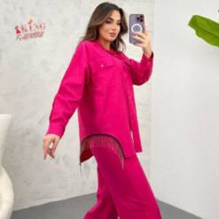 Premium Linen Set (Top And Pants 2 Pcs) For Women, Sizes 38-46 | King Fashion Wholesale 7 From Turkey premium linen shirts for elegant women, sizes 38-46 | king fashion wholesale