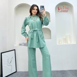 Elegant Women'S Linen Top &Amp; Pants Set, Sizes 38-46 By King Fashion Wholesale 5 From Turkey elegant women's linen top & pants set, sizes 38-46 by king fashion wholesale