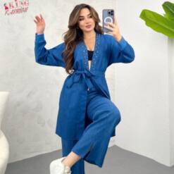 Wholesale Linen Set For Women In Sizes 38-46 By King Fashion 8 From Turkey wholesale linen set for women in sizes 38-46 by king fashion