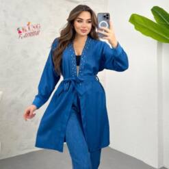 wholesale linen set for women in sizes 38-46 by king fashion