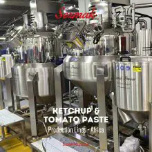 sezmak prosesi pomidor emalı istehsal xətti - Cezayir layihəsi 2023