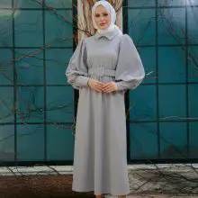 fustan γυναικεία λιτά μουσουλμανικά φορέματα: μεγέθη 36, 38, 40, 42 - αποκλειστικά χονδρική, κατασκευασμένα στην Τουρκία 1007