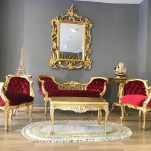 sarmashik tea set: where classic living room furniture meets timeless elegance