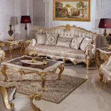 sedef classic sofa set: elegance redefined for your living space