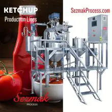 番茄醬、蛋黃醬和醬汁生產線產能：1000 kg/h