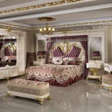Bộ phòng ngủ cổ điển màu tím: biến phòng ngủ của bạn thành thiên đường vượt thời gian