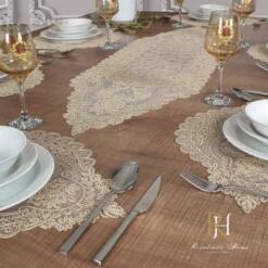 Rosalindahome Brand Complete Table Setting: Table Runner And 6,8,12 Placemats - Versatile Lace Doilies For Dressers And Dining Tables - Elegant Dining Table Decor 7 From Turkey rosalindahome brand complete table setting: table runner and 6,8,12 placemats - versatile lace doilies for dressers and dining tables - elegant dining table decor