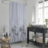 Dandelion Patterned Bath Shower Curtain - 71 X 79 Inches (180X200Cm) - Hooks Included 5 From Turkey dandelion patterned bath shower curtain - 71 x 79 inches (180x200cm) - hooks included